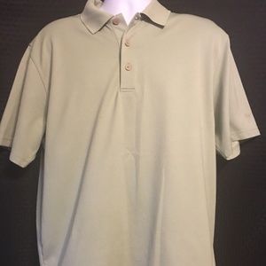 MENS' CUBAVERA GREEN S/S POLO SHIRT, SIZE XL